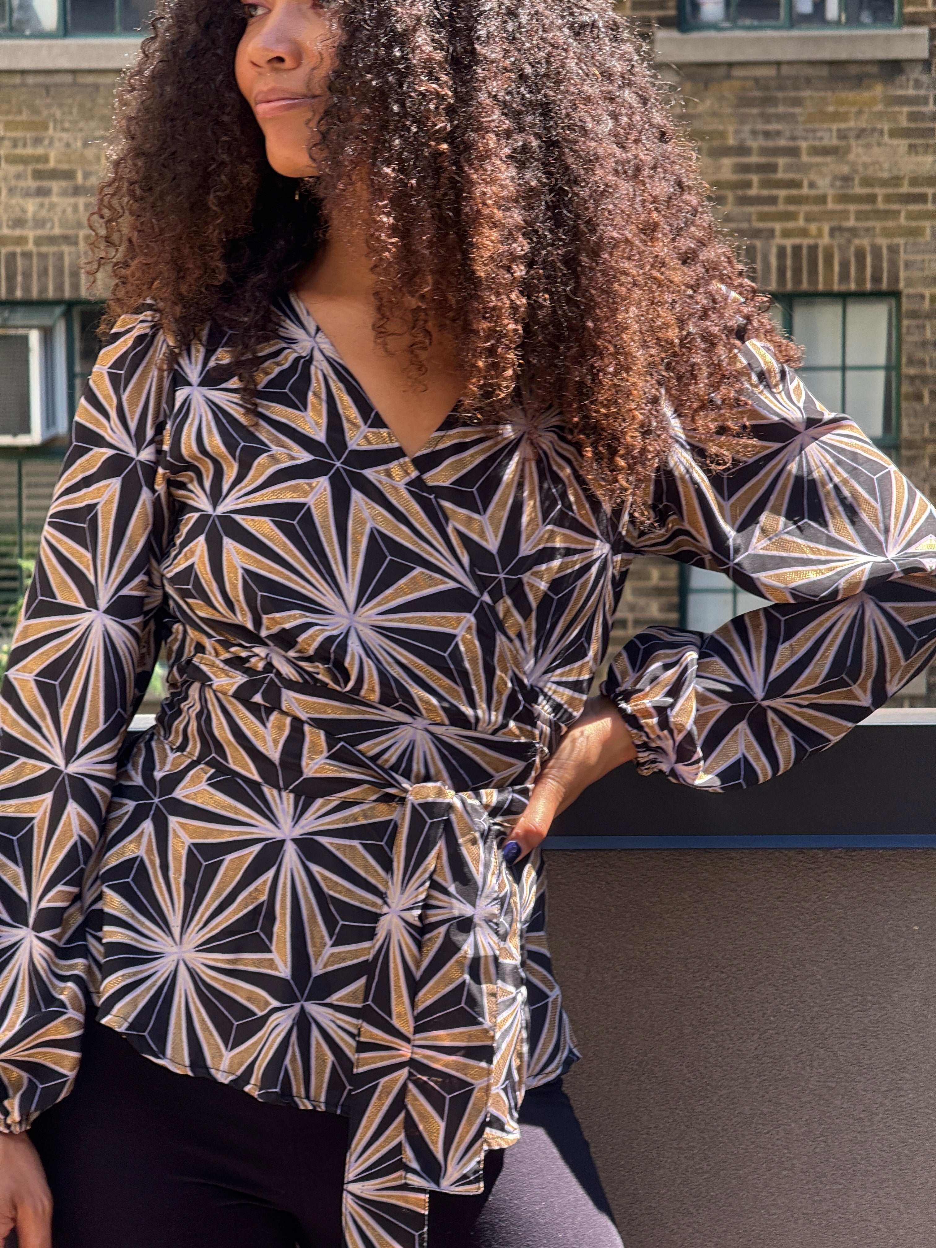 The Devi Wrap Blouse
