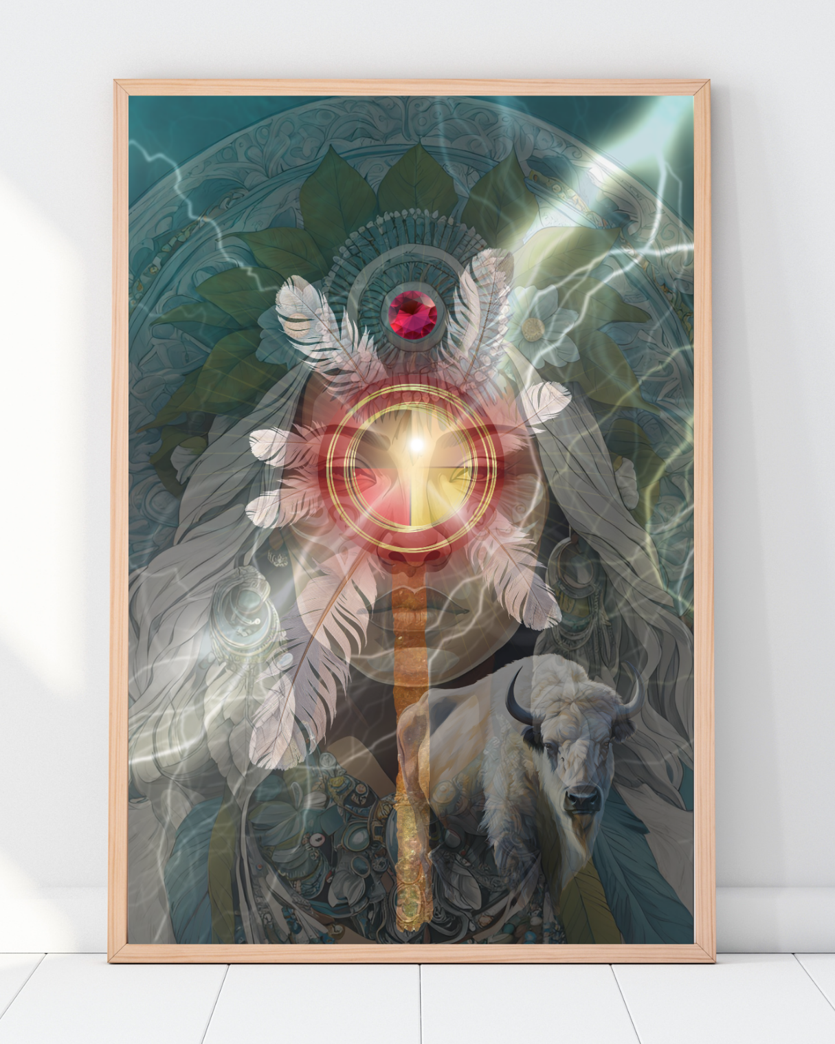 White Buffalo Woman Oracle Artwork