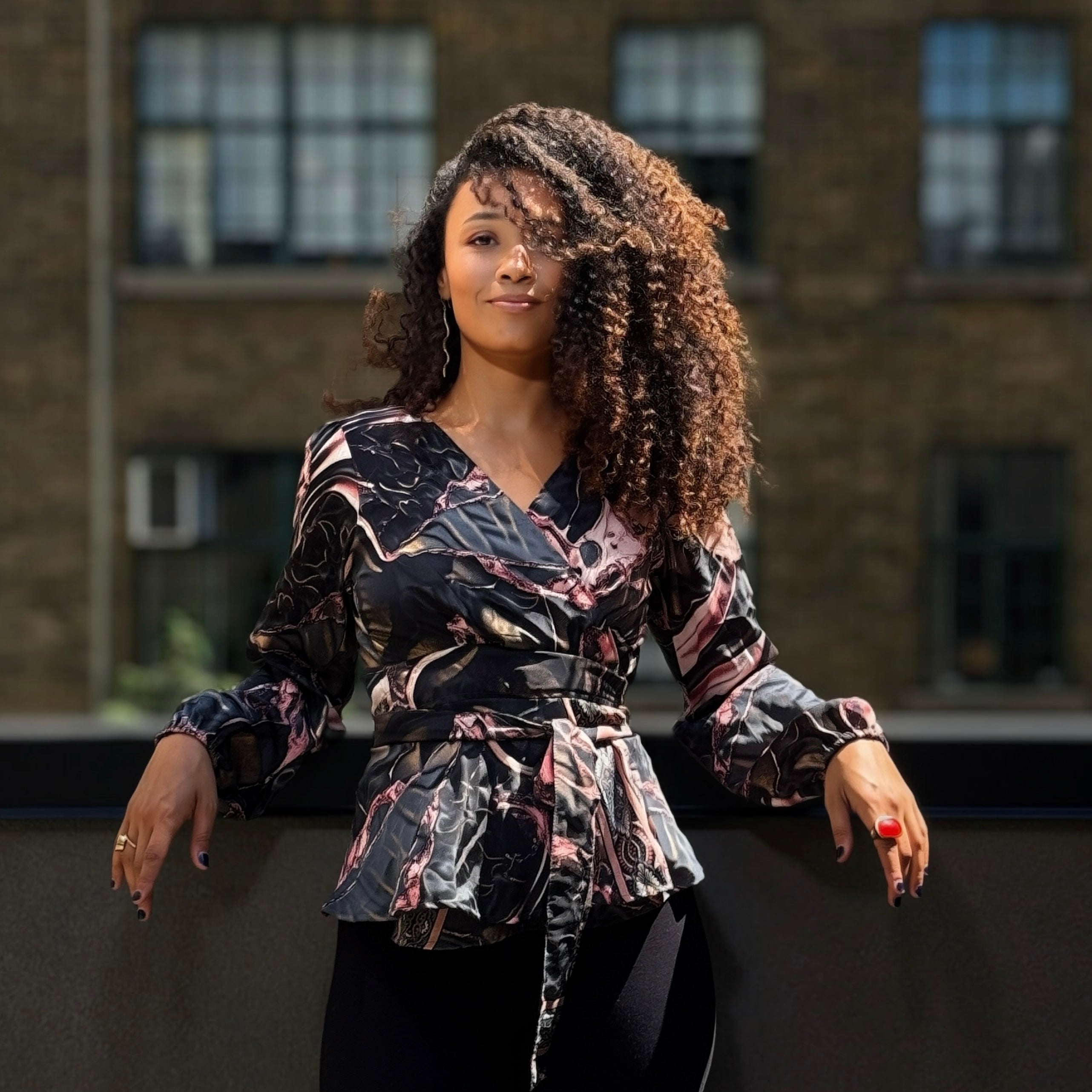 The Devi Wrap Blouse