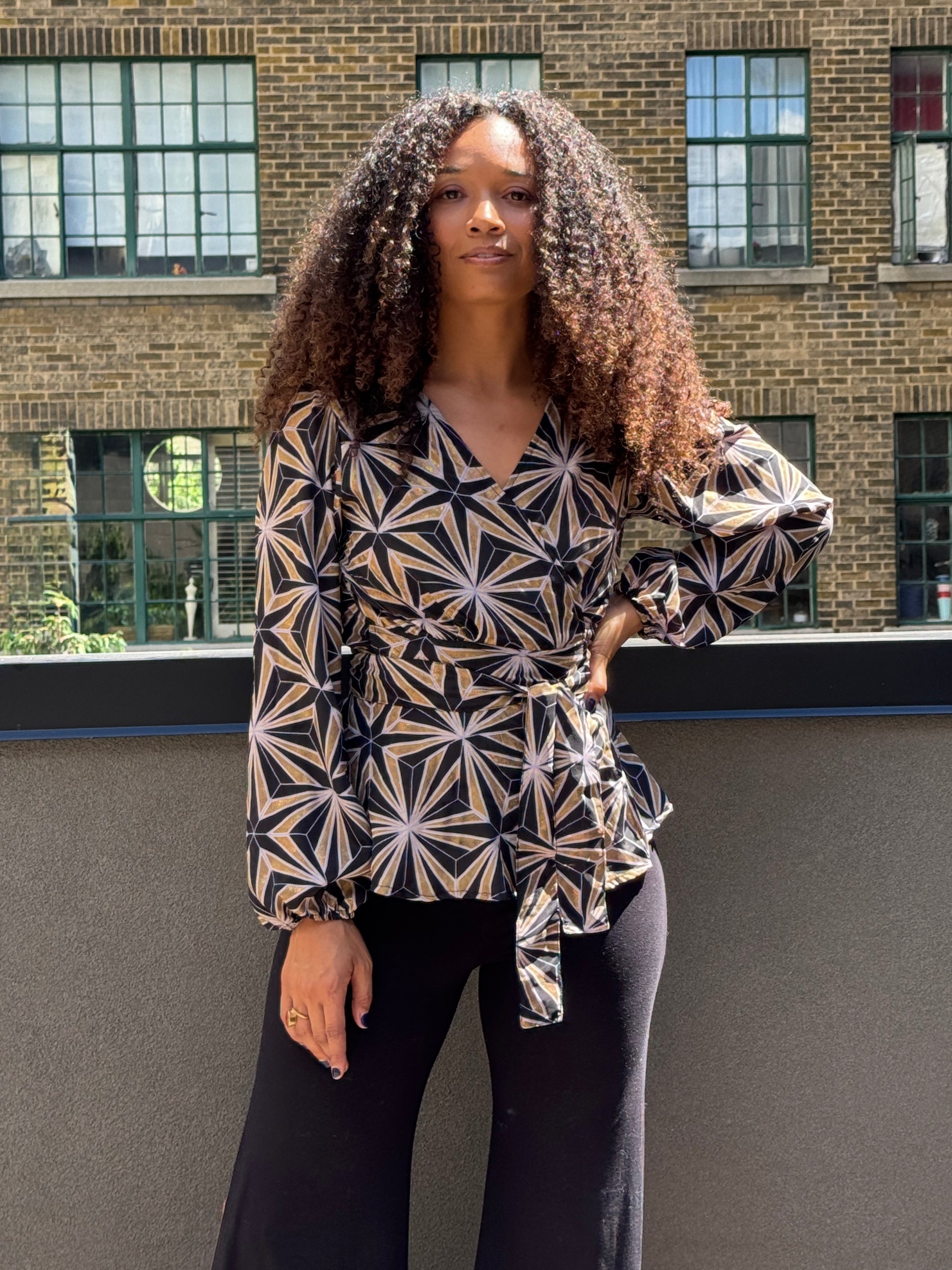 The Devi Wrap Blouse