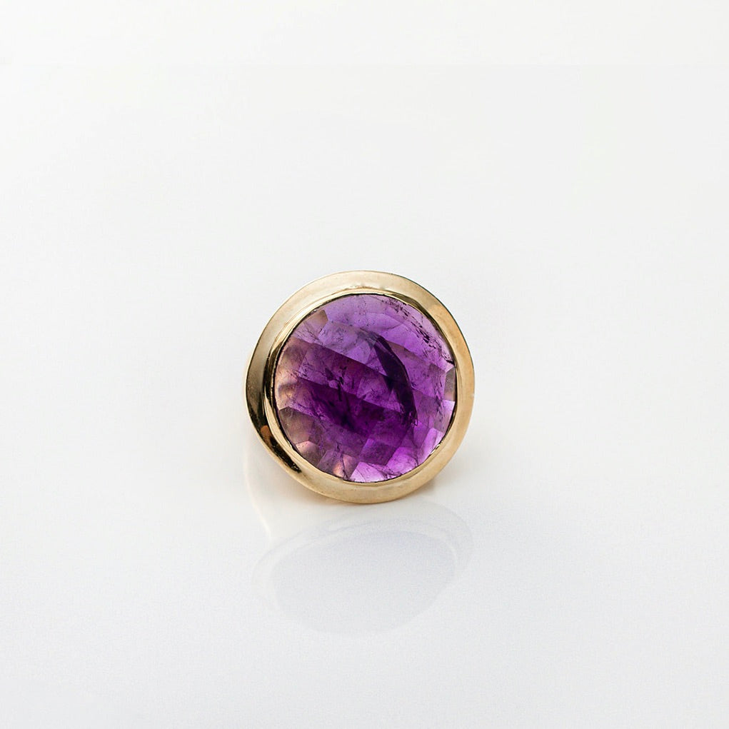 Venus-Brass-Ring-Amethyst-Three