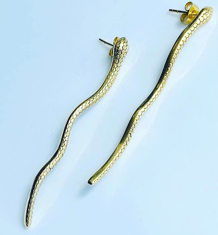 Kundalini-Stud-Drop-Brass-Earrings