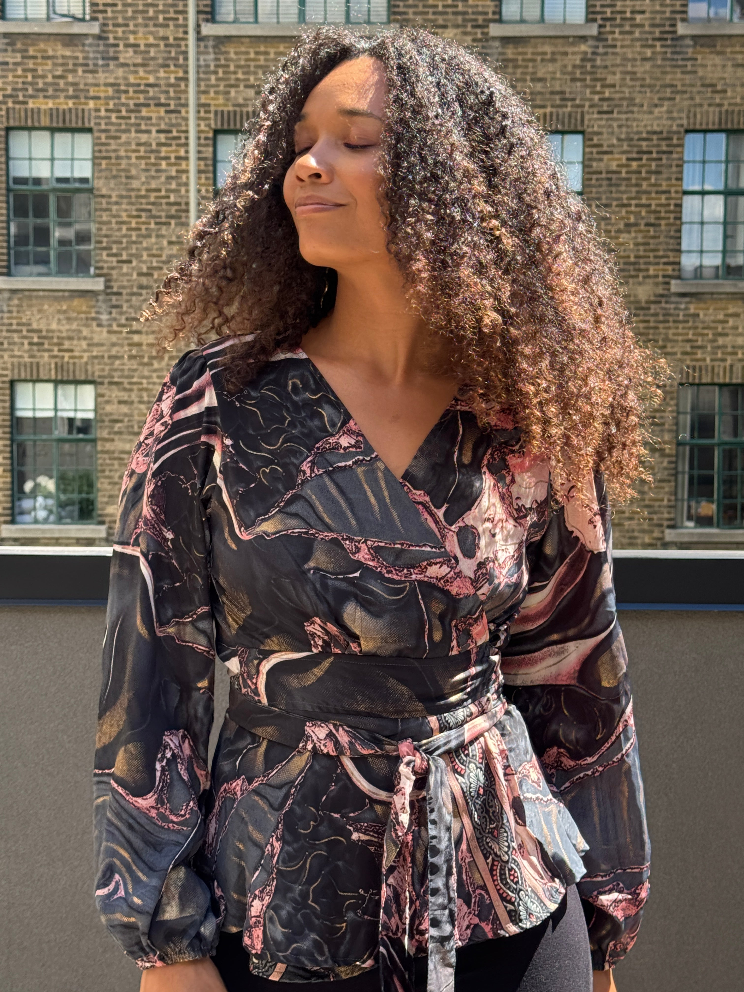 The Devi Wrap Blouse