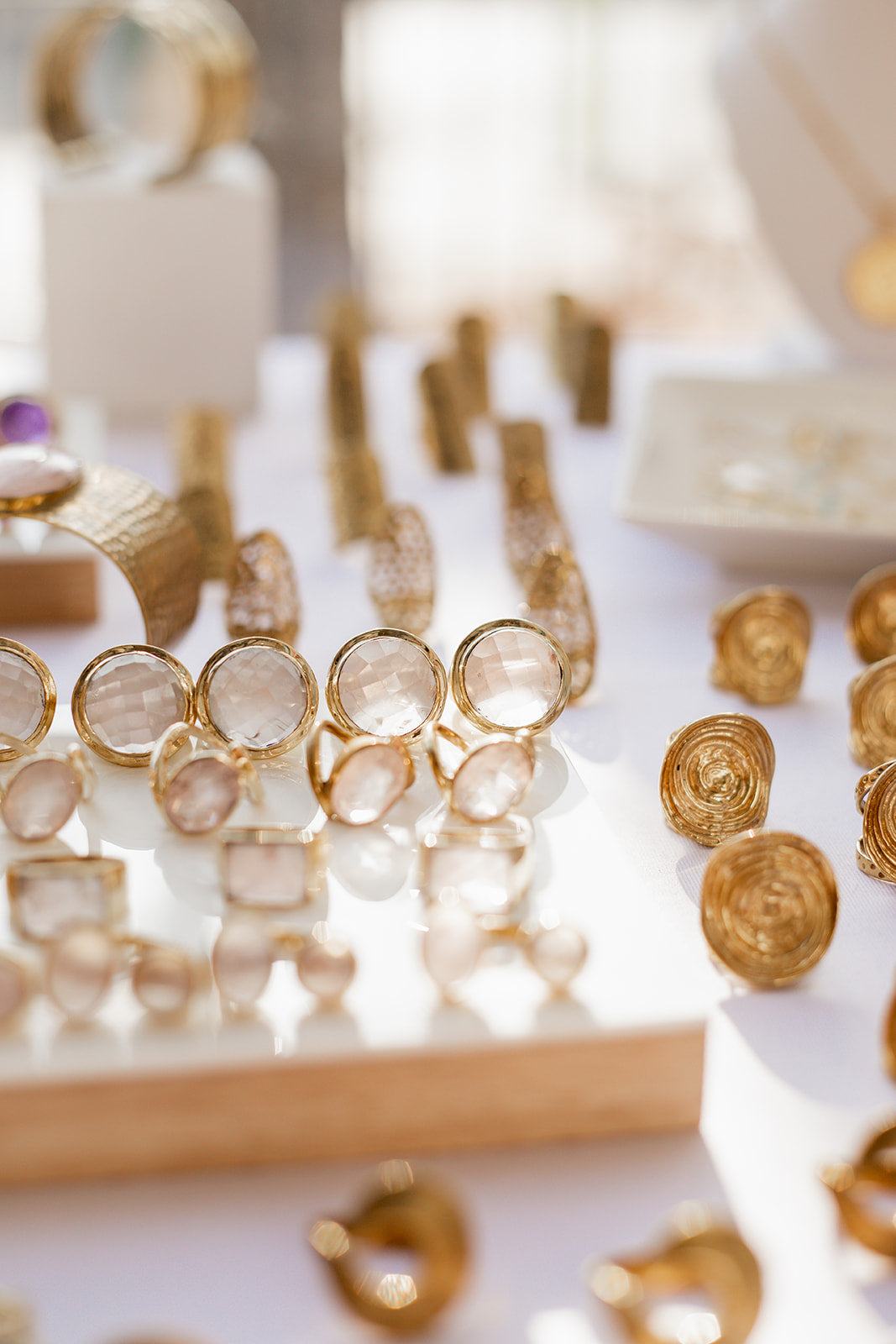 Venus Ring Rose Quartz & Amethyst