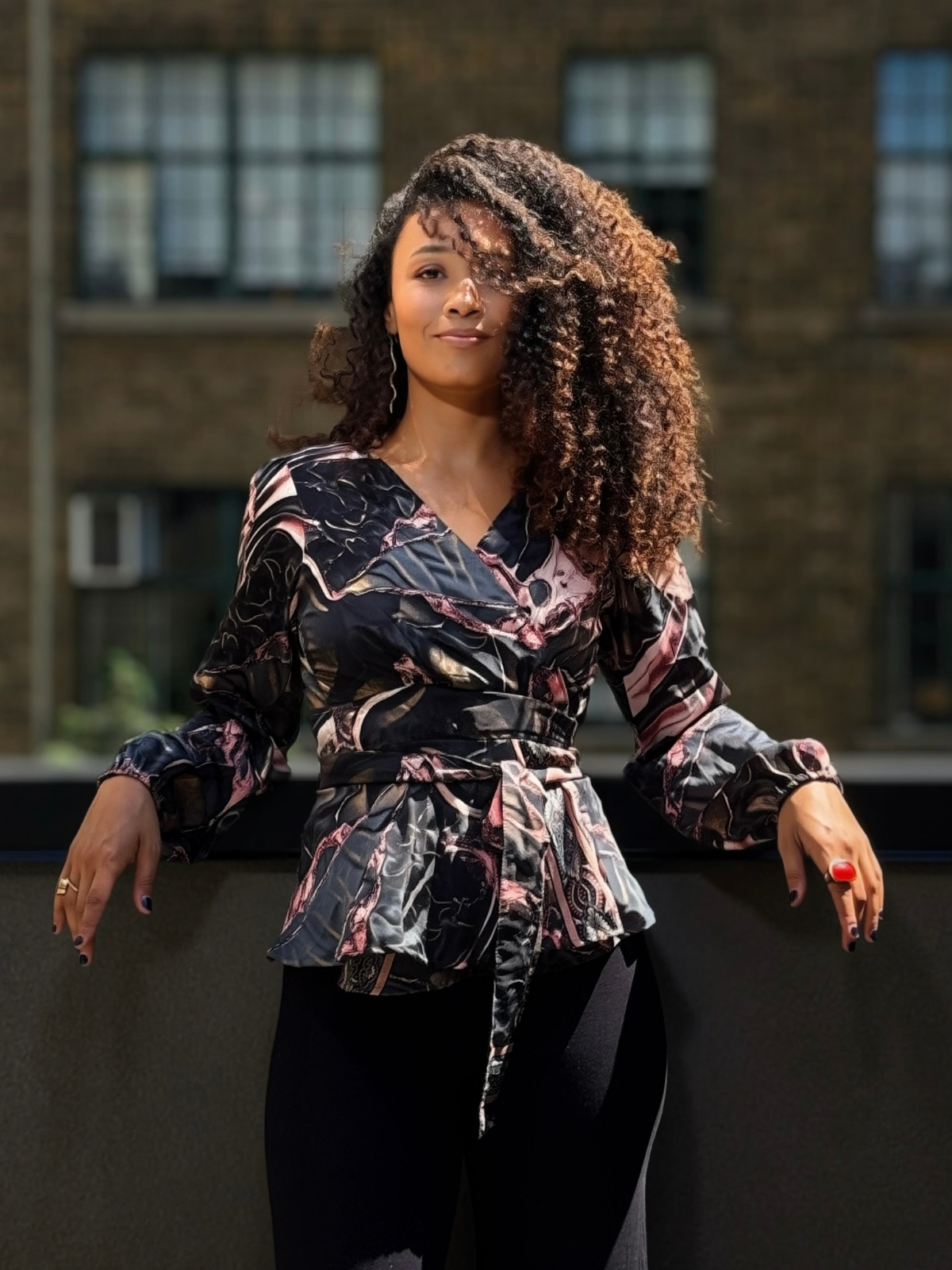 The Devi Wrap Blouse