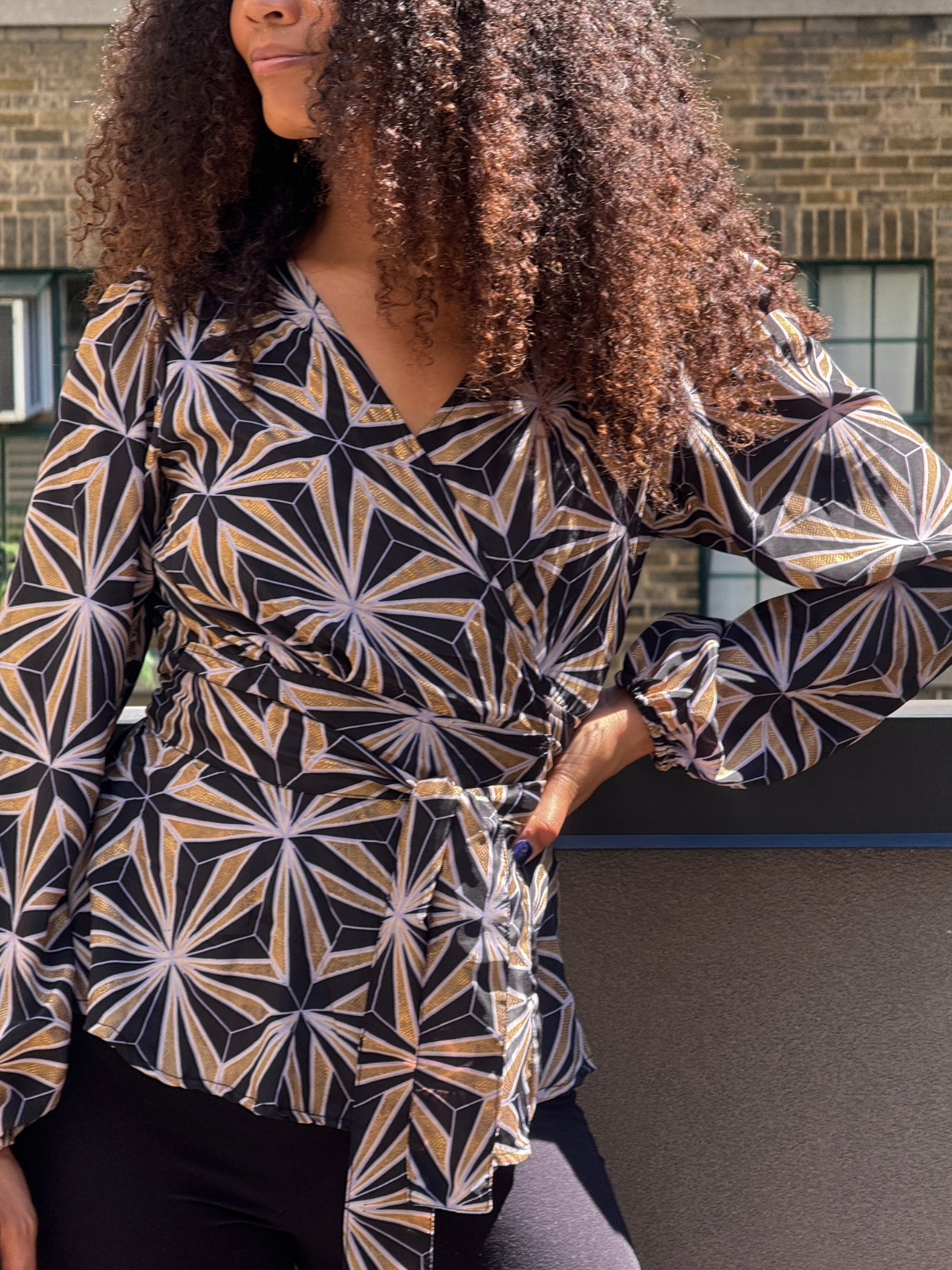 The Devi Wrap Blouse