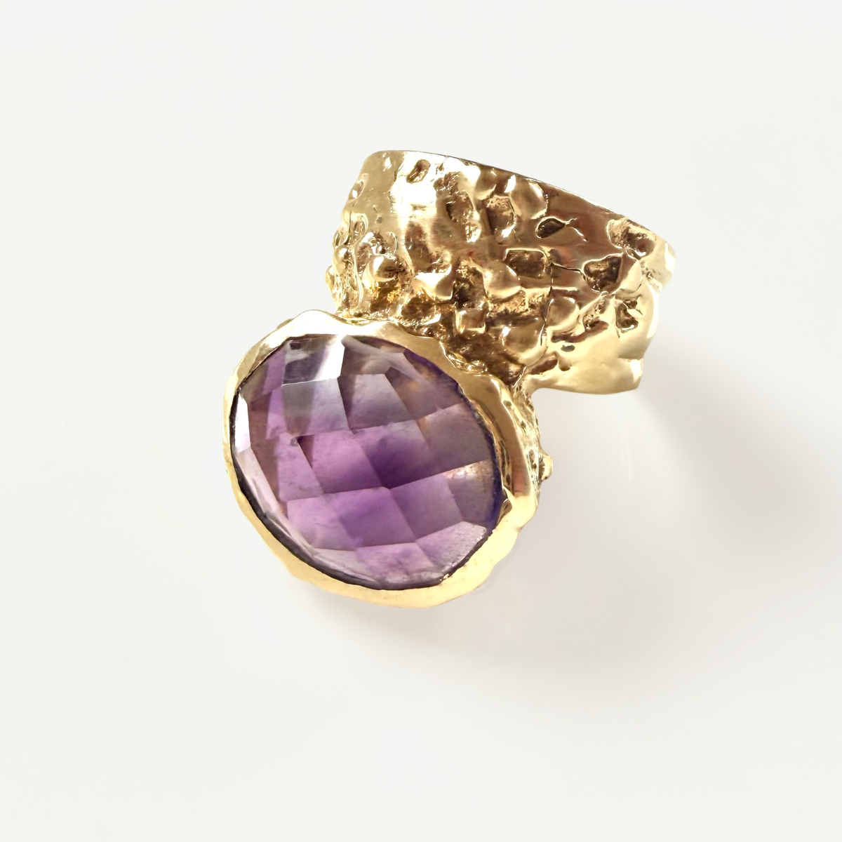 The Magdalena Ring Rose Quartz & Amethyst