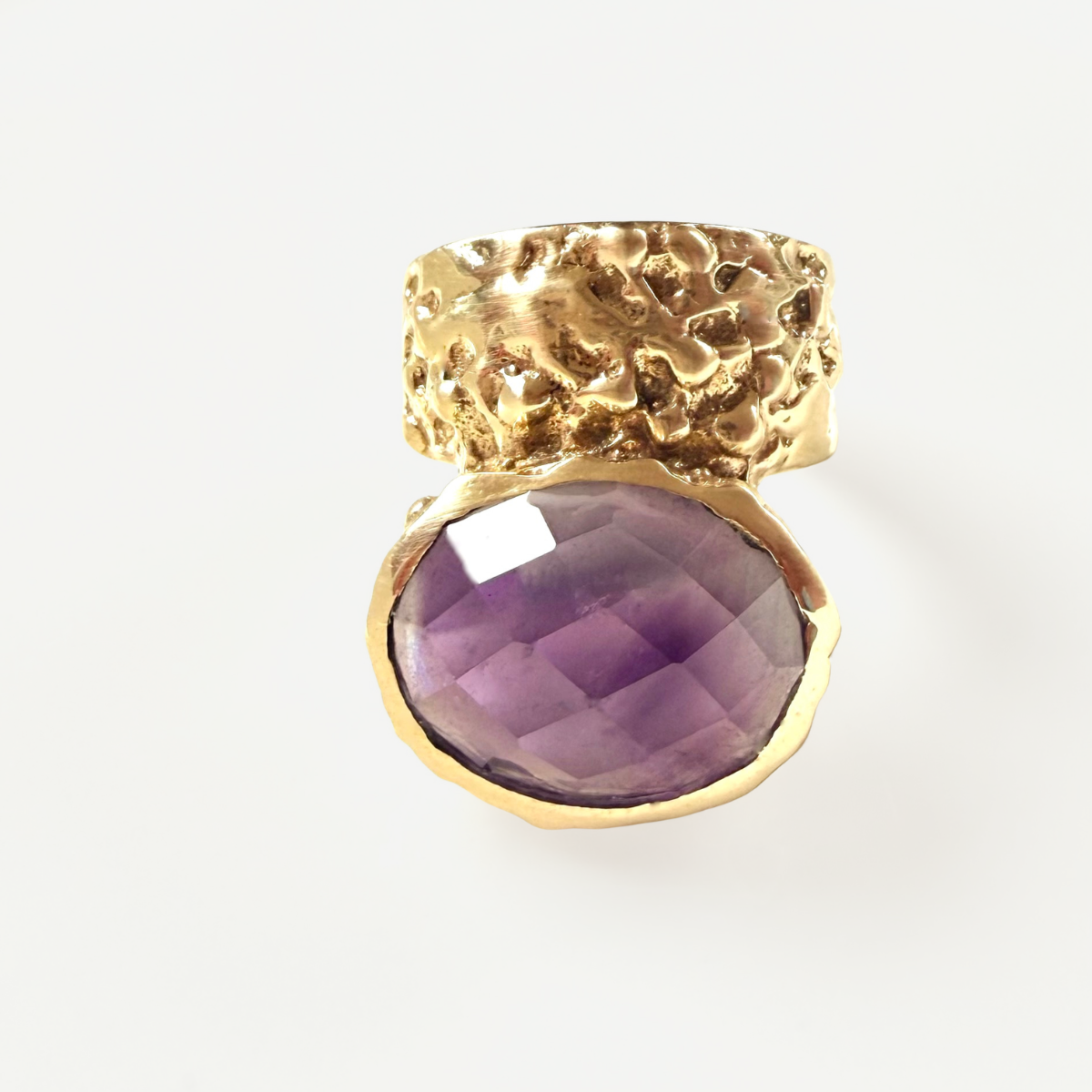 The Magdalena Ring Rose Quartz & Amethyst
