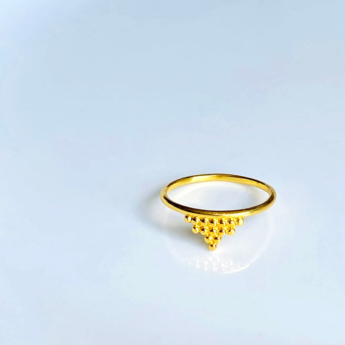 Cleo-Gold-Plated-Brass-Ring