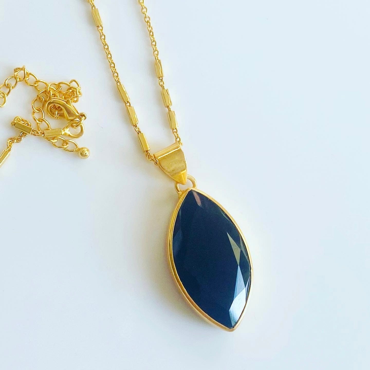 High-Priestess-Gold-Plated-Pendant-Black-Onyx