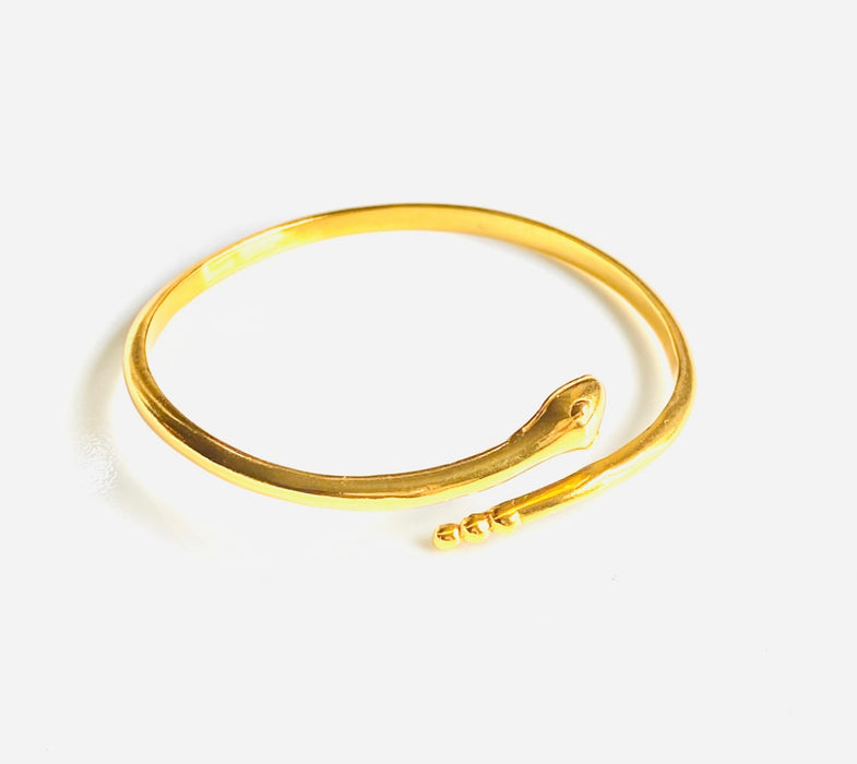 Serpentine-Kundalini-Brass-Bracelet